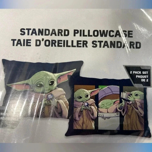 Star Wars - The Mandalorian / Baby Yoda / Grogu -  Pillowcases - BNIB 💫 - Picture 8 of 8
